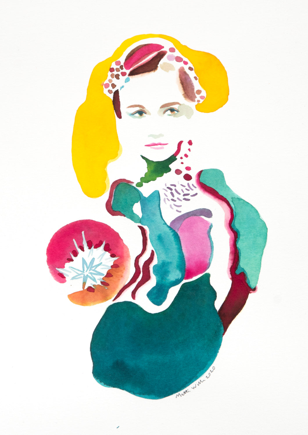 Light Carrier - Signeret kunsttryk af Mette Wille (A3)